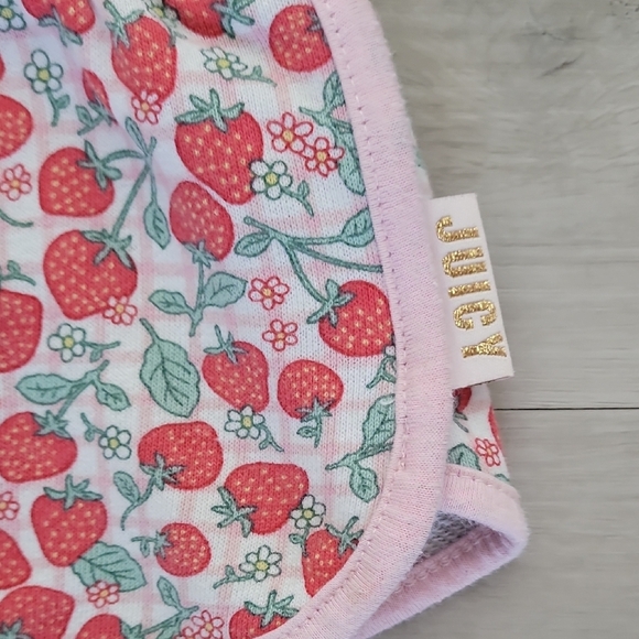 Juicy Couture Pink Strawberry Print Hoodie and Shorts Size 3T Kids Girls Toddler - Picture 4 of 15